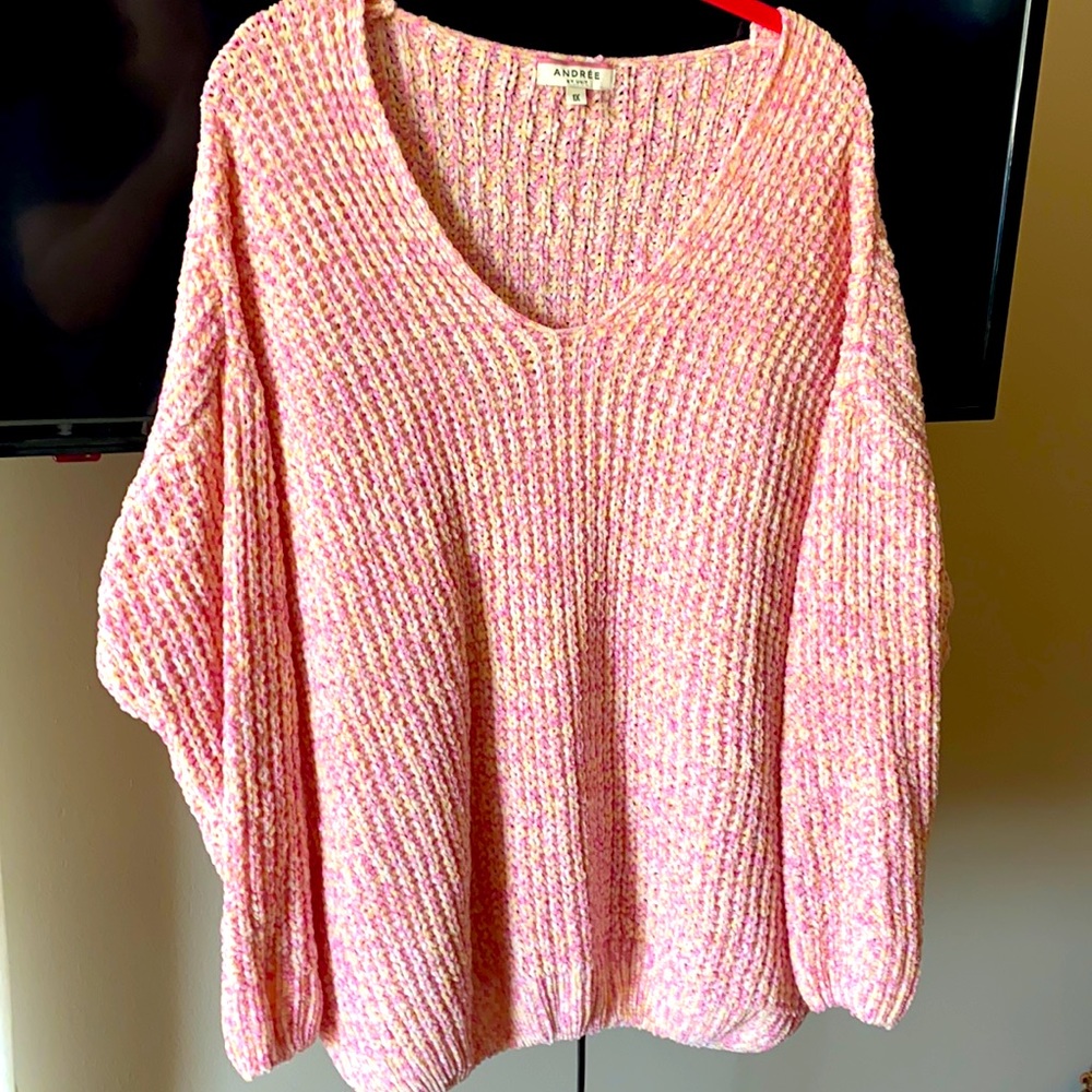 Pink Sweater - worn once for family photos